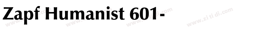 Zapf Humanist 601字体转换